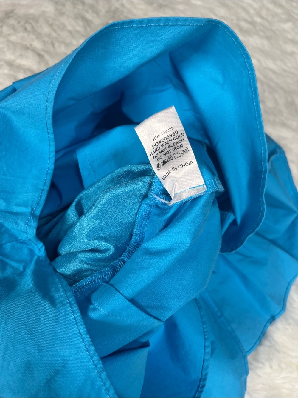 Do+Be One Shoulder Ruffle Romper In Ocean Blue Size Small NWT - Picture 7 of 9